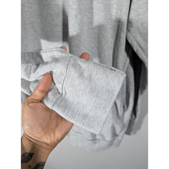 Aerie Womens Gray Long Sleeve Pullover Hoodie Sz L Oversized Casual Lounge Relax - Picture 6 of 7
